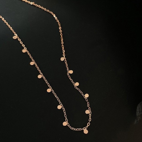 Gargantilla de mujer con colgantes D543 dorado