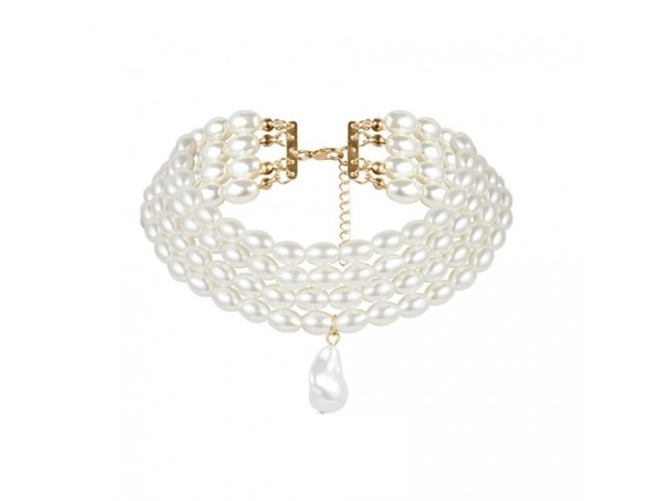 Gargantilla de perlas para mujer 1