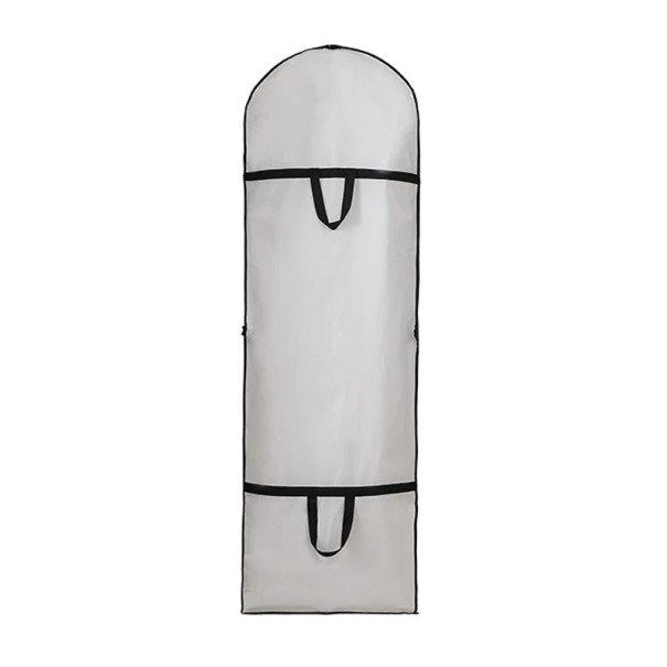 Garment Cover 180 x 60 cm Waterproof Cover for Long Clothing with Zip Storage Bag with Handles and Window for Easy Storage white