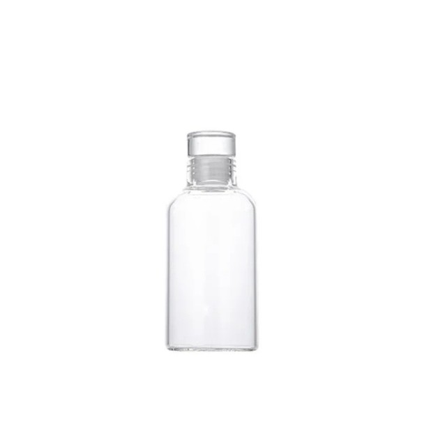 Garrafão de vidro 300 ml 15 × 6,6 cm vidro garrafa transparente adequada para máquina de lavar louça para bebidas armazenamento de líquidos casa 1