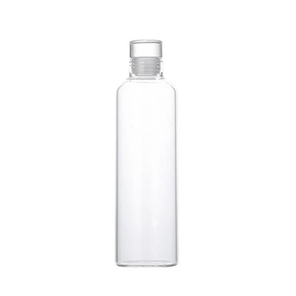 Garrafão de vidro 500 ml 22,5 × 6,6 cm vidro garrafa transparente adequada para máquina de lavar louça para bebidas armazenamento de líquidos casa 1