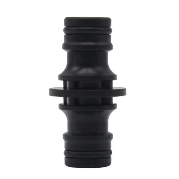 Garten-Schnellverbinder für Schlauch 1/2" Durchmesser 50 × 26 × 26 mm Kunststoffverbinder zur Verbindung von Schläuchen im Bewässerungssystem schwarz