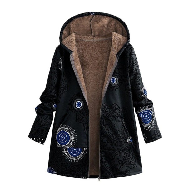 Geaca de dama cu blana P2315 negru XL