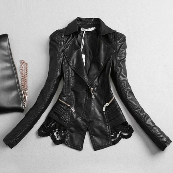 Geaca de dama din imitatie de piele P1780 L