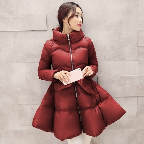 Geaca de iarna dama P2230 burgundy XS