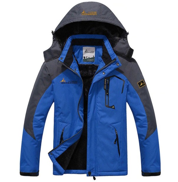 Geaca de iarna eleganta pentru barbati J3078 albastru inchis M