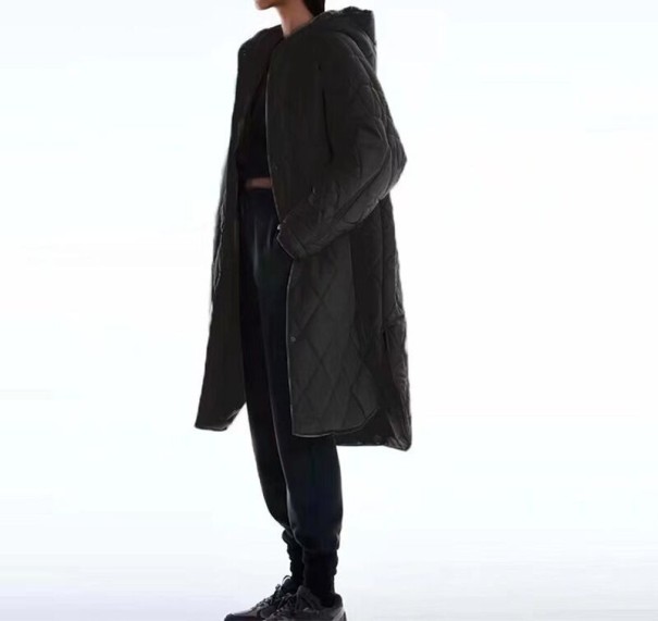 Geaca de iarna oversize pentru dama P2202 negru L