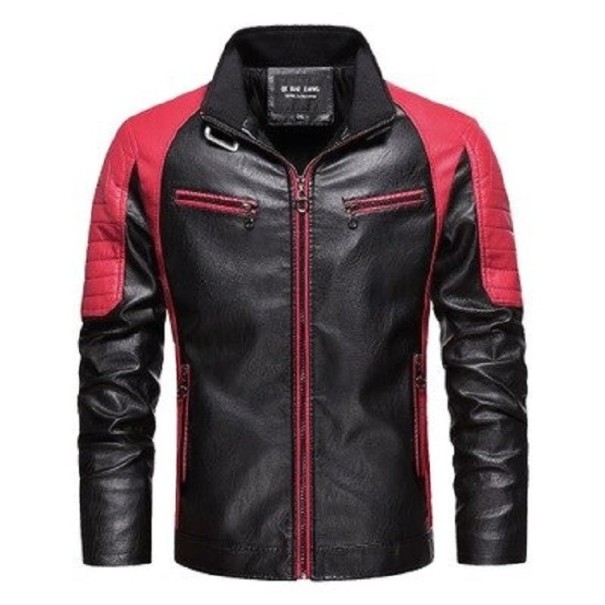 Geacă de piele pentru bărbați F1125 roșu XS 2