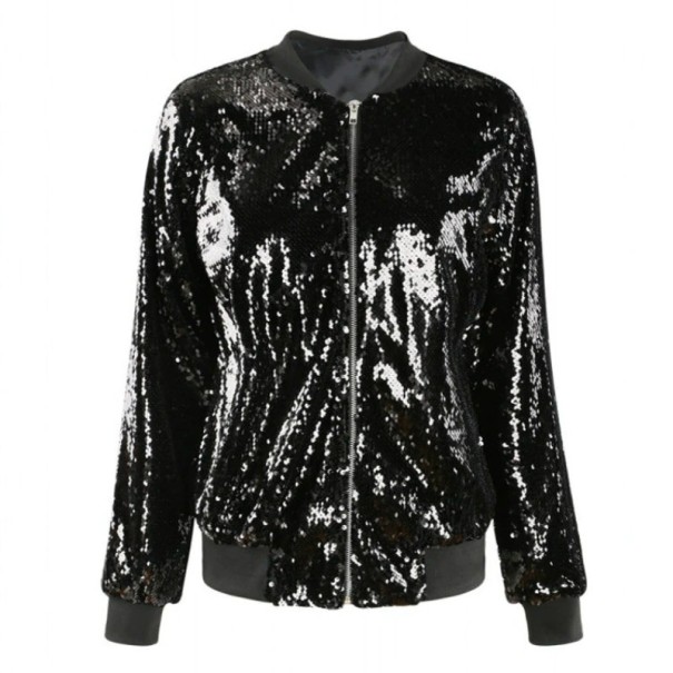 Geaca de primavara dama P1895 negru XXL