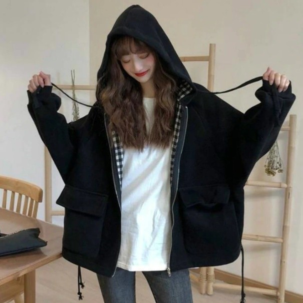 Geaca de primavara dama P2117 negru XL