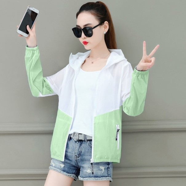 Geaca de primavara dama P2154 verde deschis XL