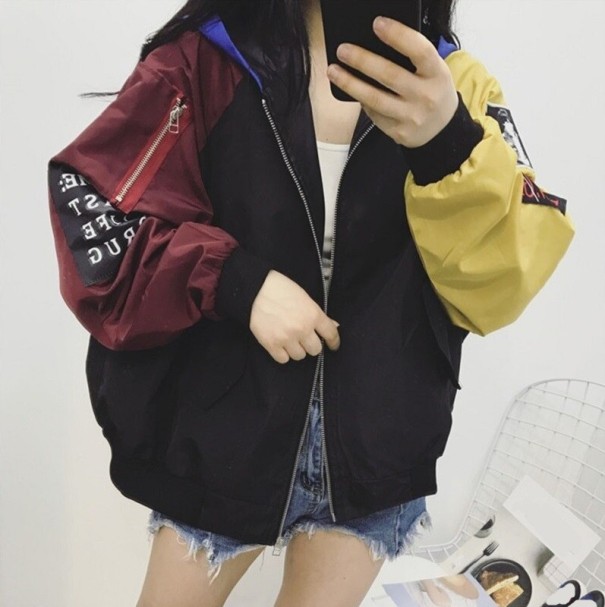 Geaca de primavara dama P2377 negru XL