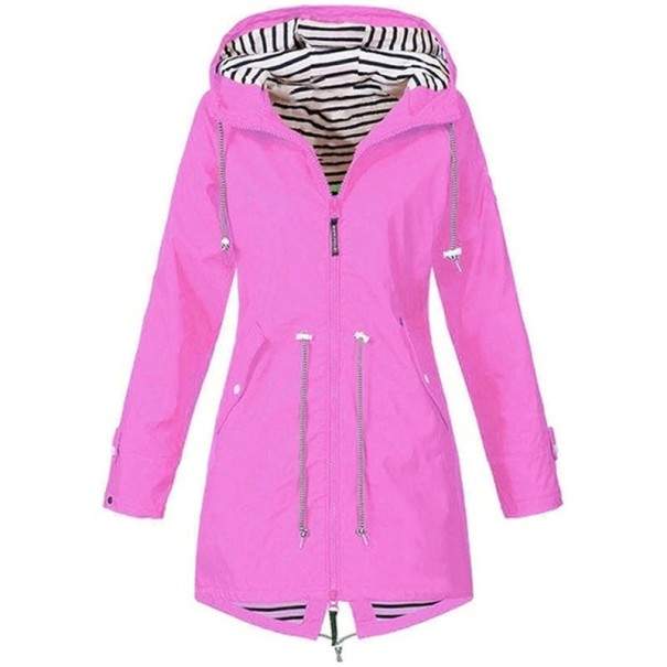 Geaca de toamna dama P1389 roz 4XL