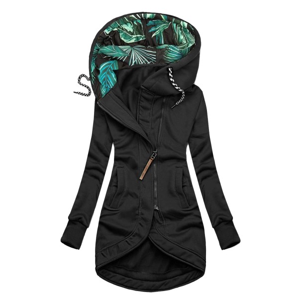 Geaca de toamna dama P2468 negru XL