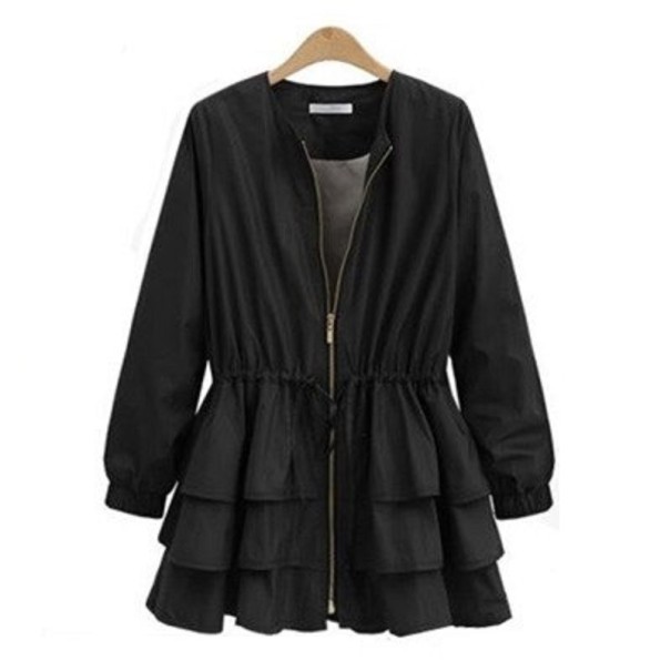 Geaca de toamna de dama P1874 negru M