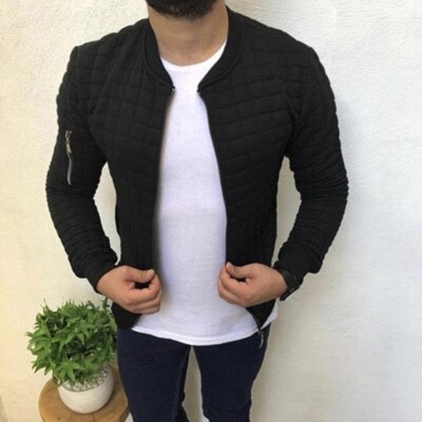 Geacă de toamnă pentru bărbați F67 negru XS