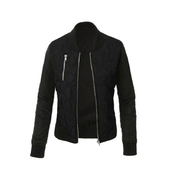 Geacă de toamnă pentru femei P1492 negru S