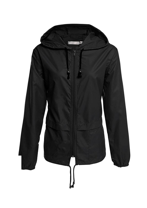 Geaca impermeabila de dama P2134 negru XXL