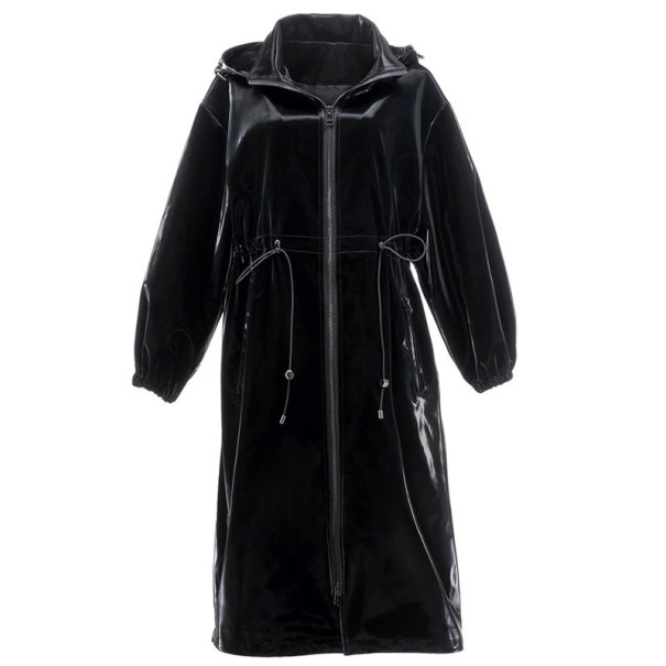 Geaca lunga de piele de dama P2310 M