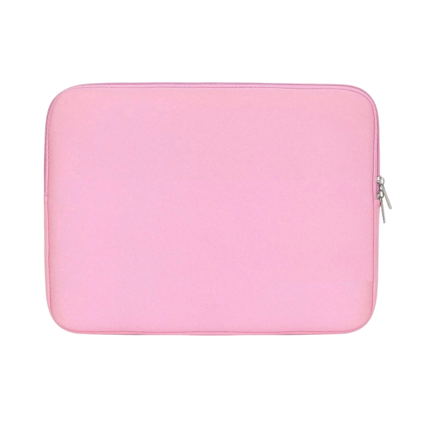 Geanta cu fermoar pentru Macbook 14 inchi, 34 x 25 cm roz