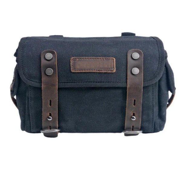 Geantă laterală de motocicletă compactă, impermeabilă, 9 × 23 × 17 cm, geantă de călătorie din material textil pentru motocicletă, utilizare universală albastru