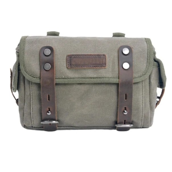 Geantă laterală de motocicletă compactă, impermeabilă, 9 × 23 × 17 cm, geantă de călătorie din material textil pentru motocicletă, utilizare universală verde