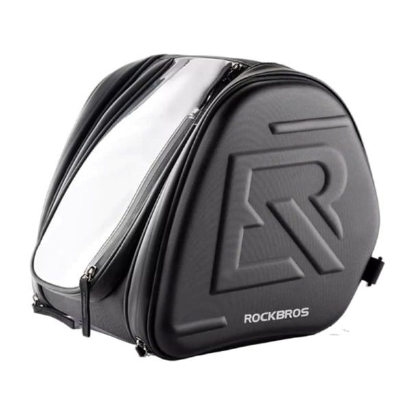 Geantă motocicletă deasupra rezervorului 14 l 28 × 25,5 × 27 cm neagră geantă de călătorie compactă pentru scuter și motocicletă pentru depozitarea 1