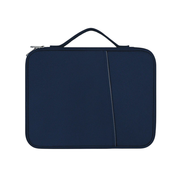 Geantă pentru tabletă 12,4 12,9 13 inch pentru iPad Air 2023, husă subțire pentru tabletă, geantă portabilă cu mâner, husă de protecție, culoare neutră albastru inchis