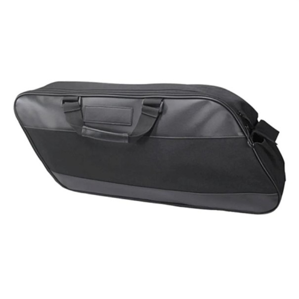 Geantă sub șa pentru motocicletă capacitate mare cca 51 × 13,7 × 24 × 52,5 cm geantă de depozitare neagră pentru motocicletă pentru călătorii