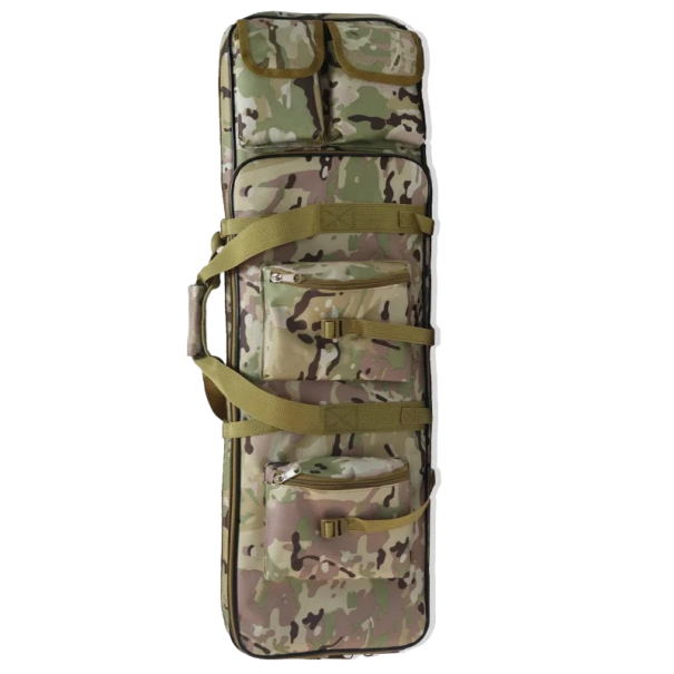 Geanta tactica de tragere Geanta de tragere Geanta de camping Geanta tactica cu mai multe buzunare Rucsac de protectie pentru arme 117 x 25 x 60 cm Model de camuflaj 1