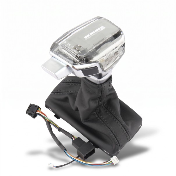 Gear Lever with LED Gear Indicator and Gaiter, Crystal, Red LED, for Automatic Transmission Audi A4 A5 Q5 S5 1