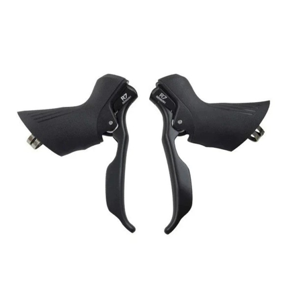 Gear- og bremsegreb til cykel 2x7 gear aluminium legering tekniske plast sorte til landevejscykling og gearskift 1