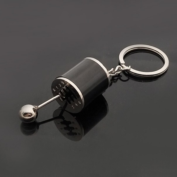 Gear Shift Keyring black