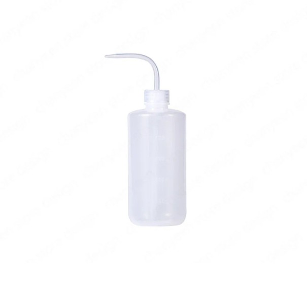 Gebogene Sprühgießflasche, 250 ml, transparente Kunststoffflasche zum Gießen von Pflanzen und Gewürzen, aus ungiftigem PP und PET 1