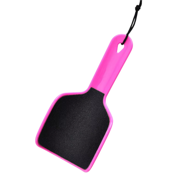 Gebogener Fußfeile 20 x 9 x 3 cm Beidseitiger Entferner von abgestorbener Haut und verhornter Gewebe für Pediküre rosa