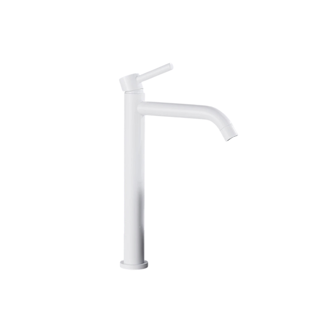 Geborstelde gouden badkamer wastafelkraan 37x15x9,6x21x5 cm Moderne kraan voor warm en koud water Elegante design wit