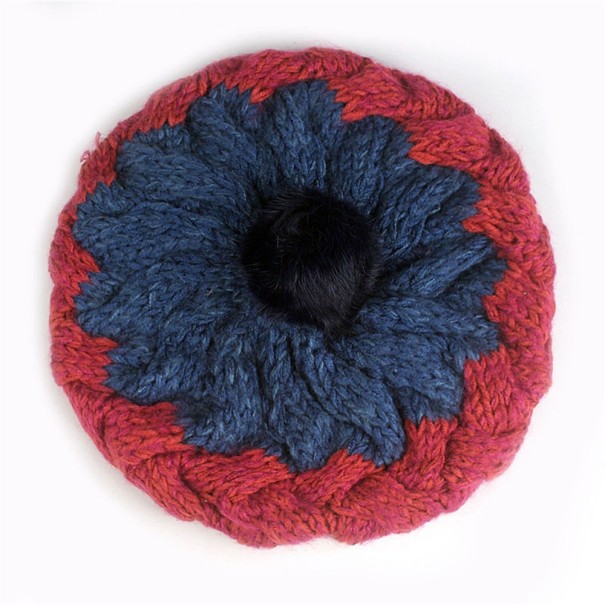 Gebreide dames baret J1835