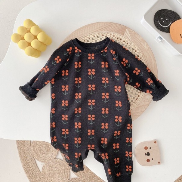 Gebreide jumpsuit voor baby's T2659 9-12 maanden C