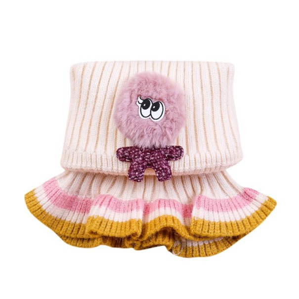 Gebreide kinderhalsdoek A172 wit