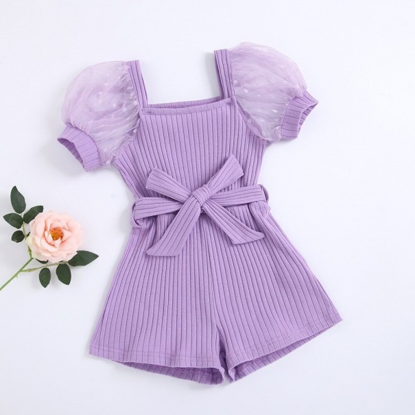 Gebreide overall voor meisjes T2646