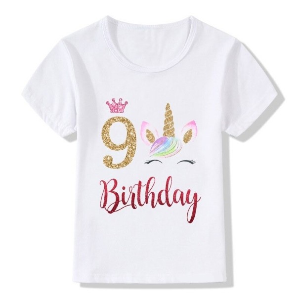 Geburtstags-T-Shirt für Mädchen B1566 8 E
