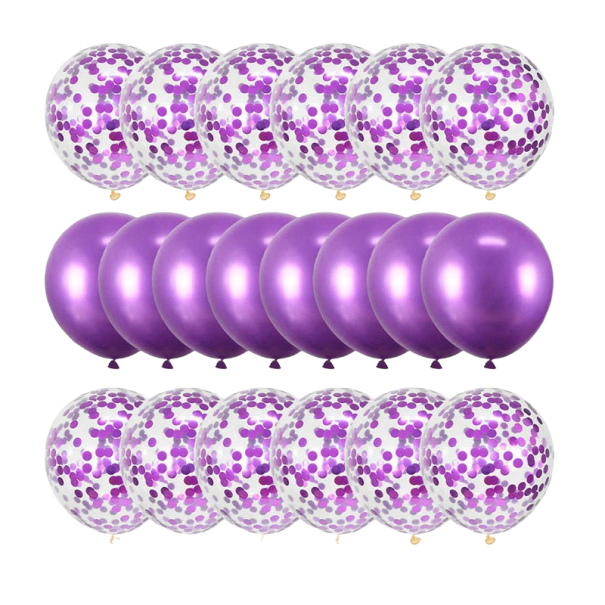 Geburtstagsballons 20 Stk lila
