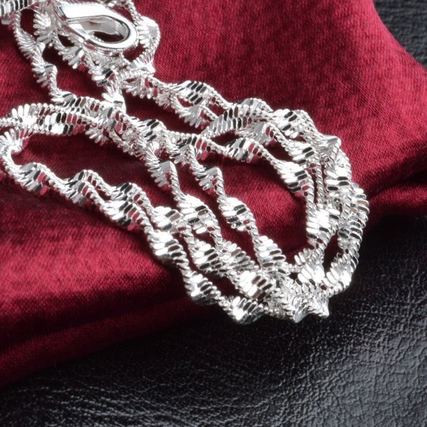 Gedraaide ketting voor dames 50 cm