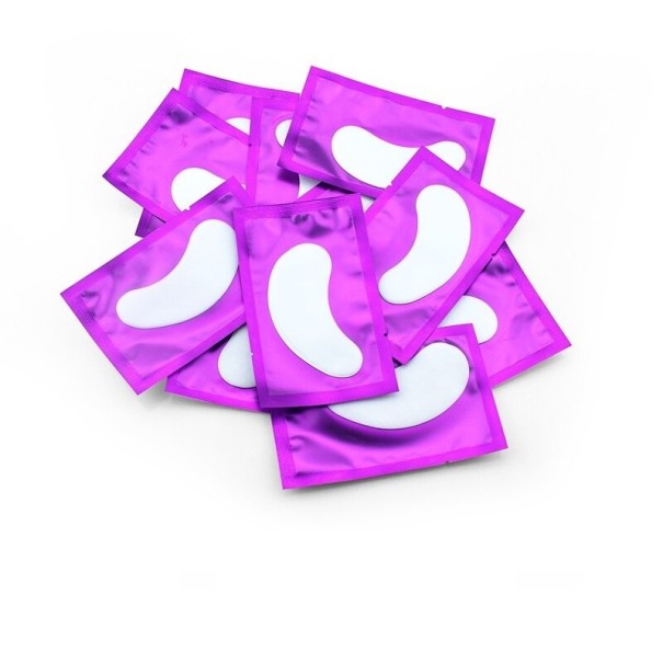 Geelipehmusteet ripsienpidennyksille 100 kpl violetti