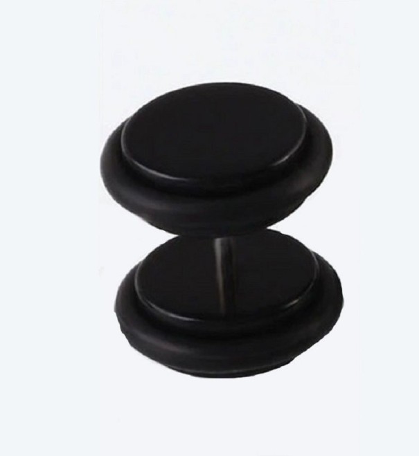 Gefälschte Stecker schwarz 10 mm