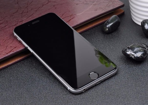 Gehard glas voor Apple iPhone met rand J1629 zwart 8