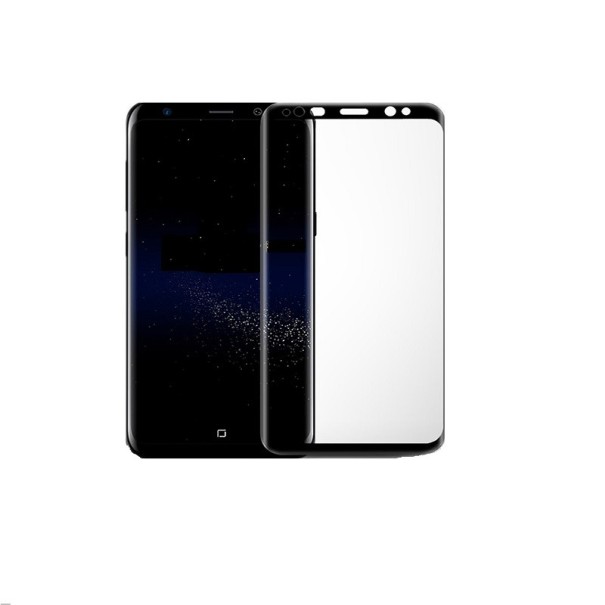 Gehärtetes Schutzglas für Samsung S8 schwarz 1