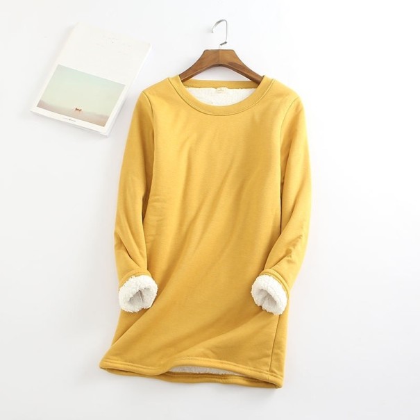 Geïsoleerd T-shirt voor dames geel M