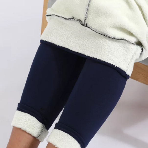 Geïsoleerde leggings voor dames donkerblauw 2XL