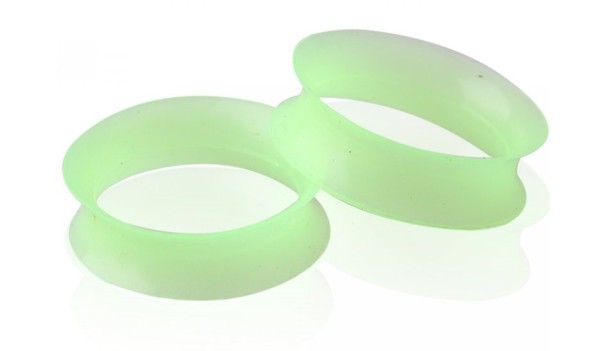 Gekleurde siliconen tunnels groen 22 mm